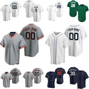 Baseball 9 Nick Maton Jerseys 8 Matt Vierling 30 Kerry Carpenter 31 Riley Greene 20 Spencer Torkelson 28 Javier Baez Space City Pullover Flexbase Cool Base Men Kids L-H