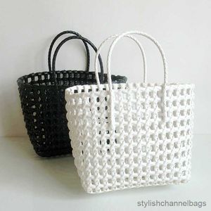 Stuff Sacks 2023 New Weaving Hollow Basket Vegetable Basket Bag Hand-Woven Bag Beach Bag Popular Handbags tote bags for women bolsas sac