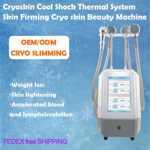 Newest Cooling & Thermal Body Sculpting Cryoskin Therapy Fat Burning Cryo TShock Wave Therapy Cryoskin Slimming Machine