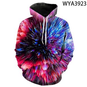 Felpe con cappuccio da uomo Felpe Graffiti Splash Ink Art Nuvole 3D Stampato Uomo Donna Bambini Casual Pullover Ragazzo Ragazza Bambini Streetwear Top