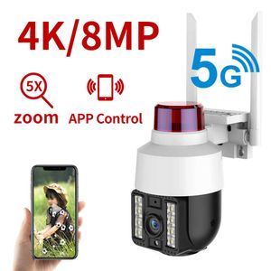 8MP 4K Speed ​​Dome Wireless 5G WiFi kamera zewnętrzna kamera zewnętrzna 5x cyfrowy zoom PTZ kamera IP Audio CCTV kamera monitorująca Secwirty G230518