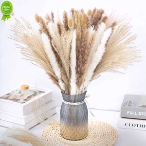 New 75 Pack Dried Reeds Natural Plants Small Pampas Reeds Bouquet Dried Flowers for Wedding Decor and Home Living Room Arrangement