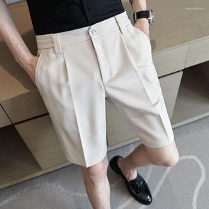 Herrenanzüge Britischer Stil Sommer dünne Shorts Herren Naples Business Casual kurze Hosen Mode Slim Fit Formal Homme 28-36