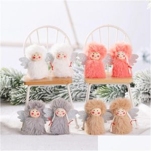 Christmas Decorations Pendant Dolls Boys Girls Tree Hanging Ornament Xmas New Year Infant Plush Gift Toys Drop Delivery Home Garden Dha0B