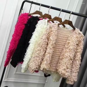 Women's Knits 2023 Sale Feminino Poncho Women Autumn And Winter Sweater Female Sweet Style Sequins Circle