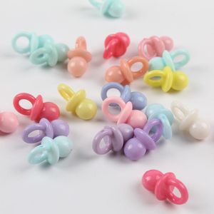 Party Decoration 25/50pcs Acrylic Mini Pacifier Baby Shower Birthday Decorations Cake DIY Accessories Pendant Kids Favor Gift