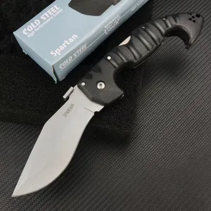 cold steel spartan Folding Knife 440C Blade ABS handle Camping outdoor hiking equipment EDC Pocket knives