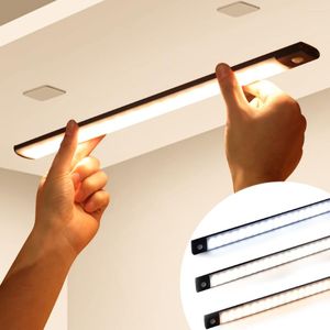 Nachtlichter, LED-Bewegungsmelder, Schrankleuchte, kabellose USB-Beleuchtung, Küche, Schrank, Garderobe, Lampe, wiederaufladbar, magnetisch