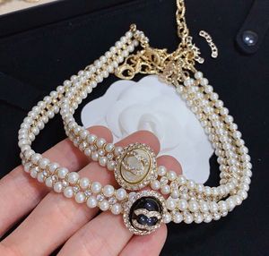 Pearl Pendant Choker Necklace Designer Jewelry Long Neckalce Classic Chain 2023 Designad för kvinnor Högkvalitativa guldhalsband Partihandel 2024 00
