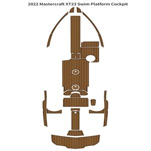 2022 Mastercraft XT23 Tappetino per pozzetto per piattaforma da bagno Tappetino per barca in teak in schiuma EVA