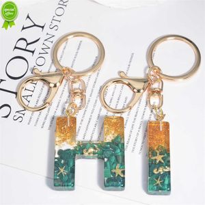 Nya 26 initialer Keychain Crystal Drop Lim