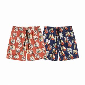 Men's summer designer casual Fashion shorts Loose draw rope beach pants couple alphabet print Nylon double layer Quick drying fabric shorts casua B9lf#