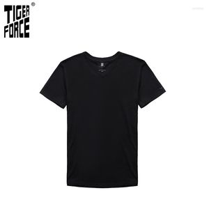 Herr t-skjortor tiger kraft män t-shirt bomull svart solid crewneck skjorta kort ärm sommar toppar tee homme camisetas hombre 2039-1