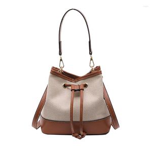 Evening Bags Vintage British Style String Design Women Lady High Quality Shoulder Bag Briefcase Woman Cross Body Handbag Totes Purse