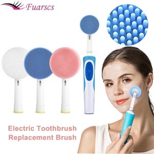 Cleaning Tools Accessories Electric Toothbrush Replacement Brush Heads Cleansing Brush Head Electric Silicone Cleansing Head Face Skin Care Tools 230517