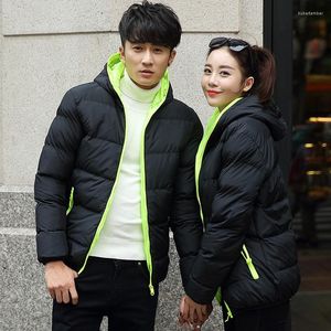 O outono do outono e o inverno com capuz casaco coreano plus size a vapor de jaqueta acolchoada de jaqueta acolchoada parka