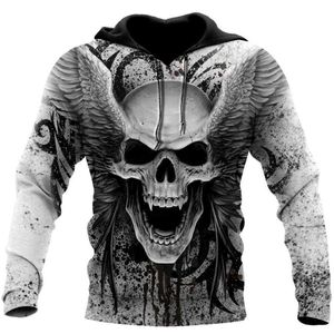 Men's Hoodies & Sweatshirts Trippy Skull Mens Casual 3D Print Man Pullover Women Hood Jacket Unisex Fashion Streetwear