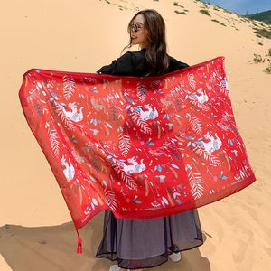 Sarongs Super big 140x190cm Twill cotton Pareo Summer Cover-Ups Wrap Scarf Swimsuit Bikini Cover Up Autumn Beach Sarong Mats 230519