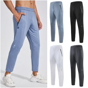 LU LU LEMONS Pants Men's Yoga Outfits Men Running Trainer Long Pant Sport Summer Breathable Trousers Adult Sportswear Gym Exercise Fiess Wear Fast Dry E