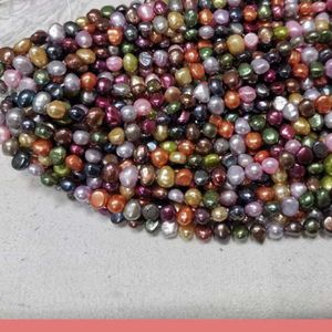 Crystal wholesale 20 strings nugget freshwater cultured pearl baroque beads multicolours