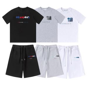 top popular Men's t-shirts tracksuits t shirt designer embroidery letter luxury black white grey rainbow color summer sports fashion cotton cord top short sleeve size s m l xl 2023