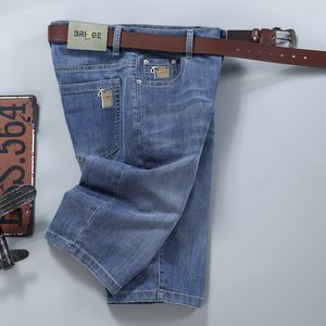 Herren-Jeans, Sommer-Shorts, modisch, Retro, blau, Denim, klassischer Stil, lässig, Stretch-Baumwolle, Marke 230519