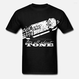 Herren T-Shirts Männer Kurzarm T-Shirt Tube Amps All About Tone Guitar Shirt Frauen T-Shirt