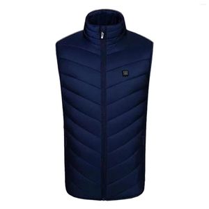 Hunting Jackets Heated Vest Polyester For Winter Intelligent Body Warmer Cold-proof Clothing Sleeveless Camping Heating Pad Electric USB