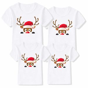 Family Matching Outfits 1 piece Believe in Merry Christmas Family Shirt Family Christmas T-shirt Mom and Me T-shirt Family Matching Christmas Clothing G220519