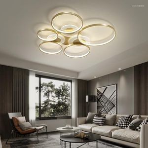 Chandeliers 2023 Style Living Room Simple Modern Atmosphere Led Ceiling Lamps Nordic Bedroom Personality Lighting Light