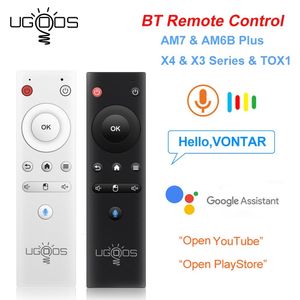 Smart Remote Control Ugoos Bt Voice Repolação de ar mouse para AM7 AM6B Plus tox1 x3 x4 pro Android TV Box Google TVBox 230518