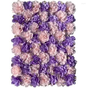 Dekorativa blommor 40x60 cm Silk Rose Flower Wall Home Decoration Artificial For Romantic Wedding Backdrop Decor Fake