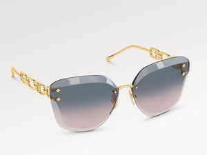 5A Brillen L Z1626U Jewel Cat Eye Brillen Discount Designer-Sonnenbrille Damen Acetat 100 % UVA/UVB mit Brillenetui Box Fendave Z1651W