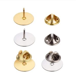 50 set spilla porta spilla cravatta cappello distintivo posteriore base piatta accoltellato farfalla chiusura frizione gioielli fai da te risultati accessori