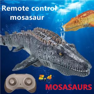 ElectricRC Boats RC Siftirt Mosasaurus Toy Remoter Control Animals Robots Bath Tub Pool Pool Electric Toys for Kids Boys Childr