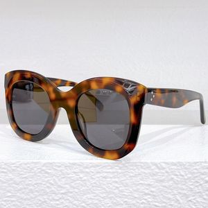 Óculos de sol 4005fn acetato redondo para homens lentes UV400 sofis de moda exclusiva de moda feminino estilo coreano óculos simples