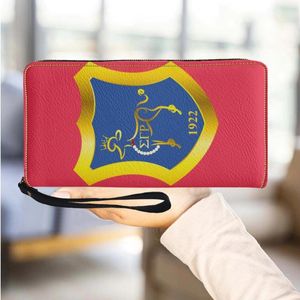 Wallets Luxury Design Sigma Gamma Rho Ladies Coin Purse Cute Poodle Pattern Mini Wallet Travel Card Holder Business Phone Bags