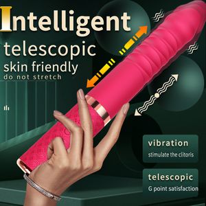 Toys adultos Automático Máquina Automática Vibradora Telescópica Vibradora Feminino Toy Feminino Mulheres Vagina Masturbação Penis G Massageador estimulador de clitóris Spot 230519