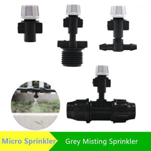 Watering Equipments Misting Nozzle With Barb Connector Automatic Cooling Spray Sprinkler Irrigation Micro Drip Fittings1