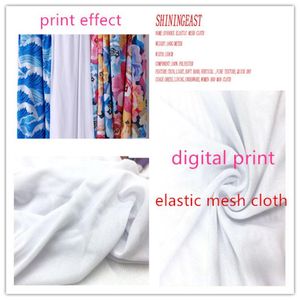 Crafts 16m/Los 159cm Digitaldruck Spandex elastisches Mesh-Tuch persönliches individuelles Fototuch für Kleidfutter Unterwäsche Sommertuch 2075