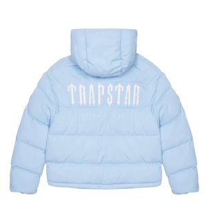 Herrtröjor tröjor Trapstar London avkodade hooded puffer 2.0 Gradient svart jacka män broderad termisk hoodie vinterrock 61