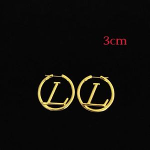 Stud Luxury Designers Womens Hoop örhängen Big Circle 3 4 5cm Hoops Earring Gold Silver Hoops Letter V Ear Studs With Box Pendants Gift 2305191PE J230717