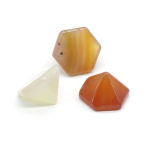 New Selling Various Geometry Gemstone Home Decorations Healing Charm Glossy Carnelian for Jewelry Making