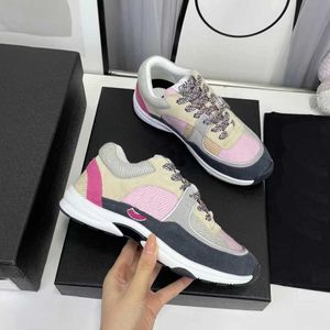 7A Designer Running Shoes Channel Sneakers Women Luxury Lace-Up Sports Shoe Casual Trainers Classic Sneaker Woman Ccity DFCVCX