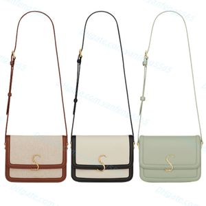 Pessas de lona de nível superior bolsas de corrente feminina de luxo Solferino Sacos de ombro de couro Solferino Bolsa de bolsas de cultos multifuncionais originais bolsas de cultos de crossbody bolsas