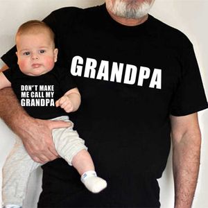 Familj som matchar kläder Intressant, låt mig inte kalla min morfar matchande kläder. Morfar och farfar Tshirt Matchande familjekläder baby jumpsuits G220519