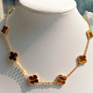 18K Fashion Classic Agate Four Leaf Clover Colver Long Ten 10 цветов подвеска для ладона