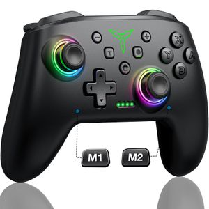 Game Controllers Joysticks Wireless RGB Switch Controller SwitchOLEDLiteAndroid PC with Programmable Turbo 6Axix Gyro 230518