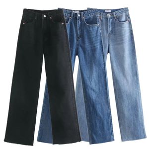 Kvinnors jeans maxdutti amerikansk vintage high street denim byxor rak mamma jeans kvinnor 230519