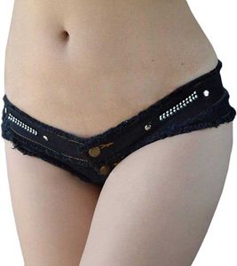 Sexyshine Low Moda Kadın Kadın Seksi Şort Yaz Bel Rise Sıcak Pantolon Amerikan Bayrağı Yüksek Kesim Mini Denim Bandage Beach Clubwear Booty